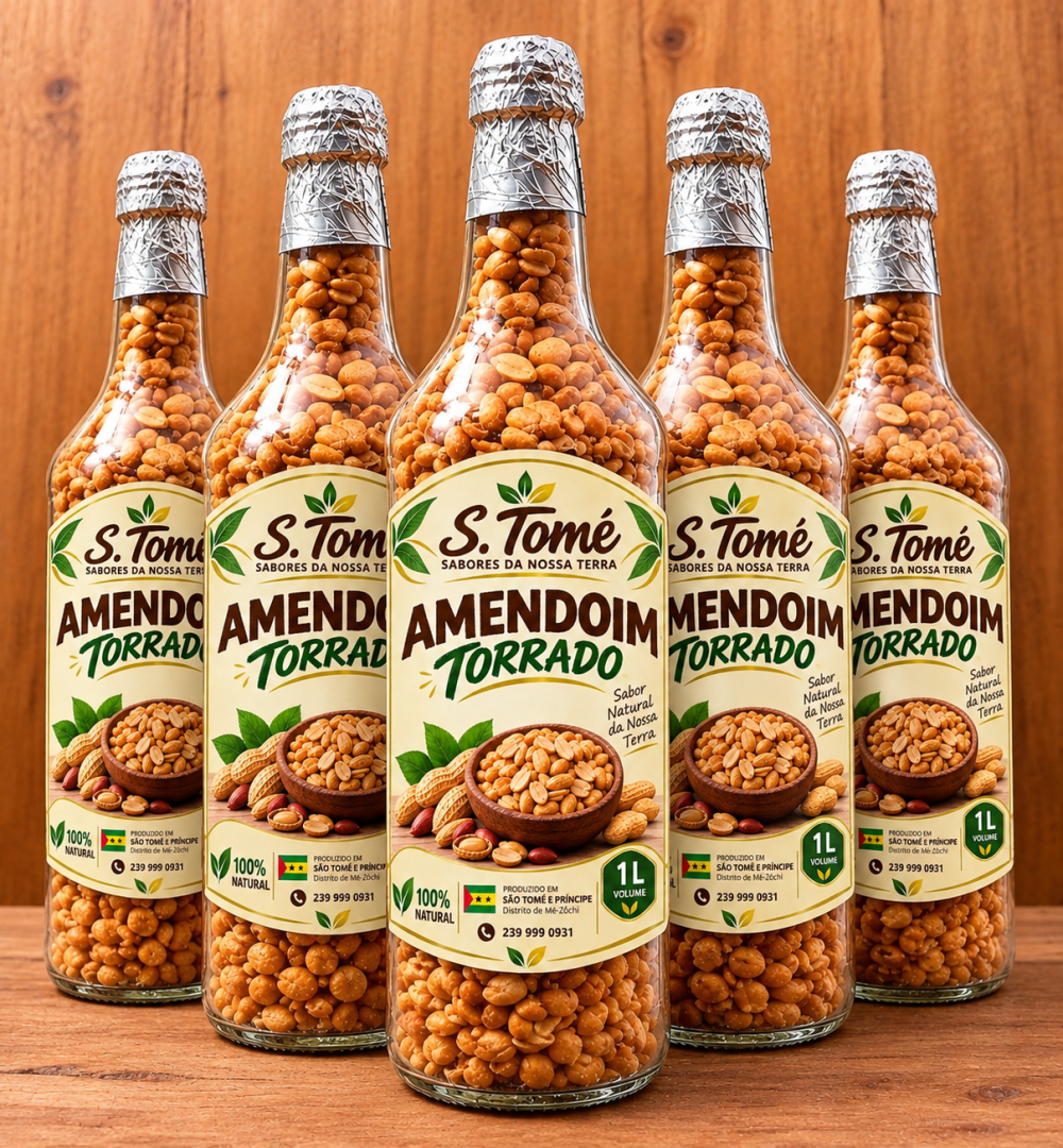 Amendoim Torrado de São Tomé -  1L