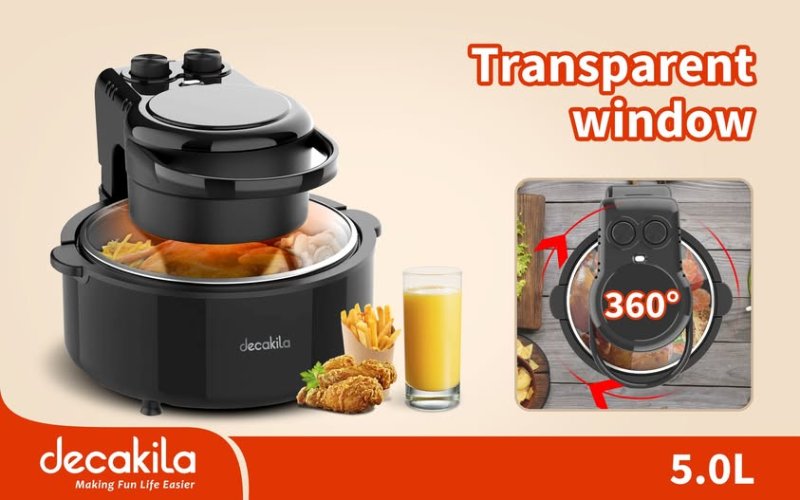 Fritadeira Eléctrica Transparente