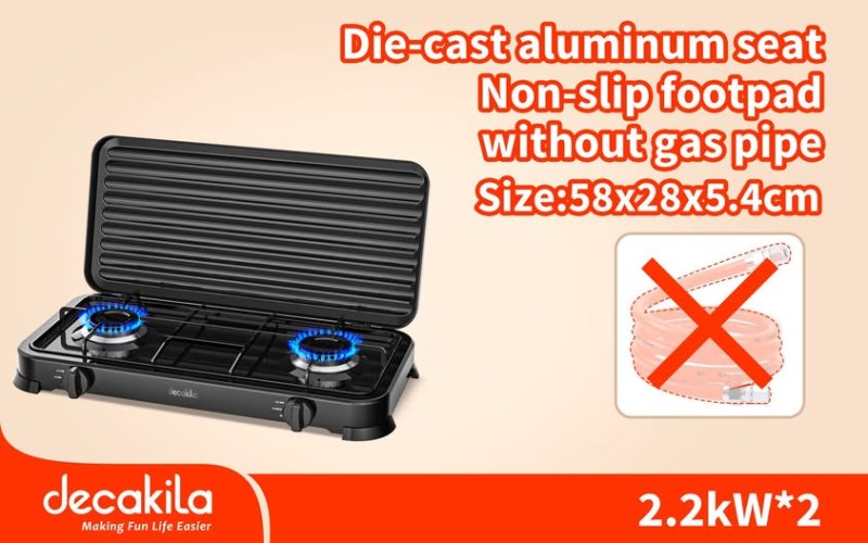 Fogão de Mesa com 2 Bicos