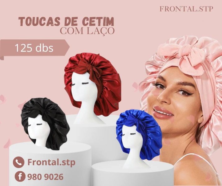 Toucas de cetim
