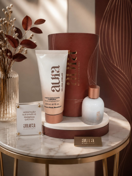 Conjunto Aura by Helena Coelho - Perfume e Loção Hidratante