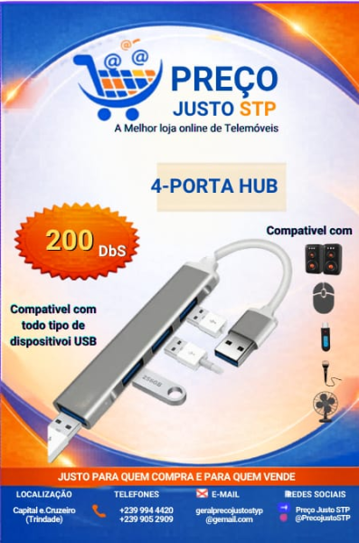 Hub USB de 4 Portas