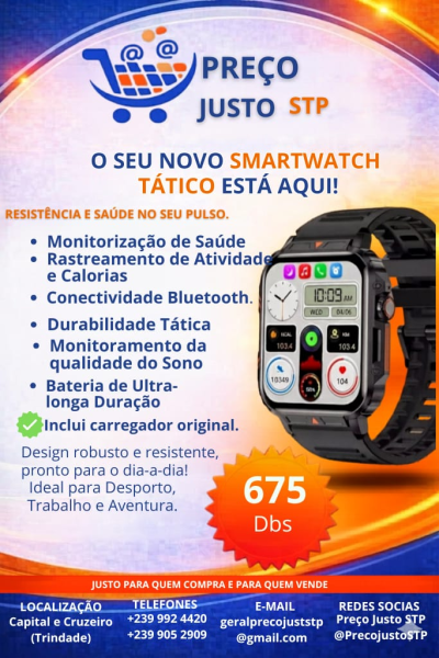 Smartwatch Tático Preço Justo STP