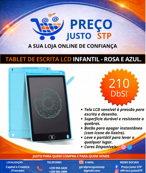 Tablet de Escrita LCD Infantil