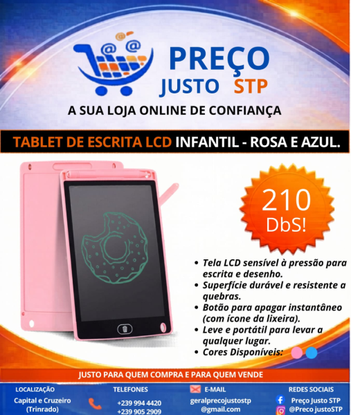 Tablet de Escrita LCD Infantil