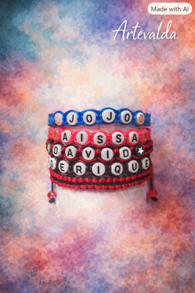 Pulseiras personalizadas feitas à mão 2