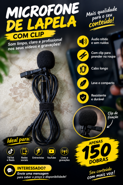 Microfone lapela